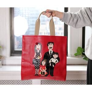 Dolce & Gabbana Red Leather #DGFamily Patch Tote Borse Bag RRP $4800